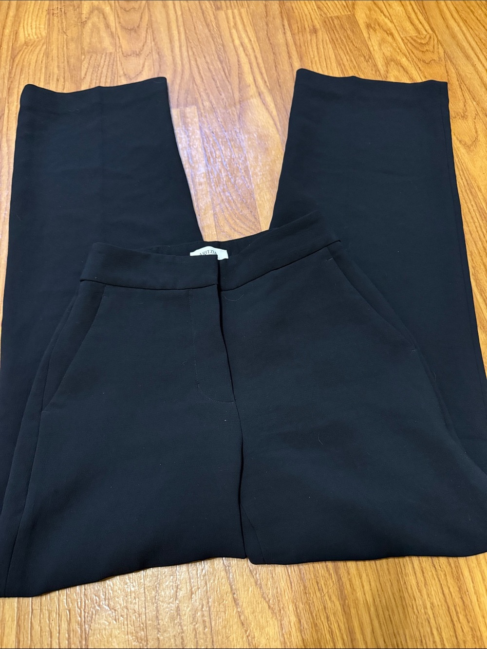 Aritzia Black Tailored Straight-Leg Pants
